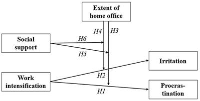 Drawbacks of work intensification during the COVID-19 pandemic for procrastination and irritation: work from home as a further risk and social support as a potential buffer?